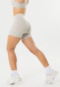 Reluna™ Icon High-Rise Sculptseam® Plus Short 5” Pearl Grey Shorts Paragon Fitwear 