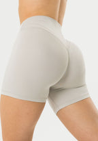 Reluna™ Icon High-Rise Sculptseam® Plus Short 5” Pearl Grey Shorts Paragon Fitwear 