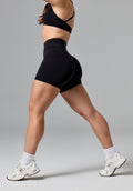 Reluna Icon High-Rise Sculptseam® Plus Short 5” Black Shorts Paragon Fitwear 