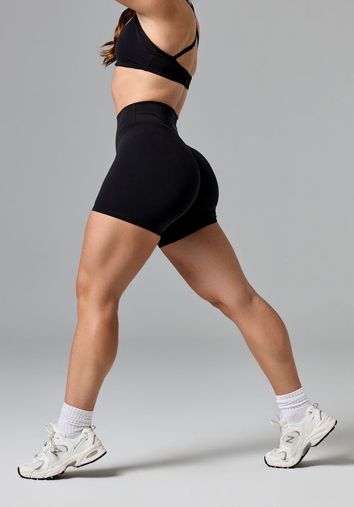 Reluna Icon High-Rise Sculptseam® Plus Short 5” Black Shorts Paragon Fitwear 