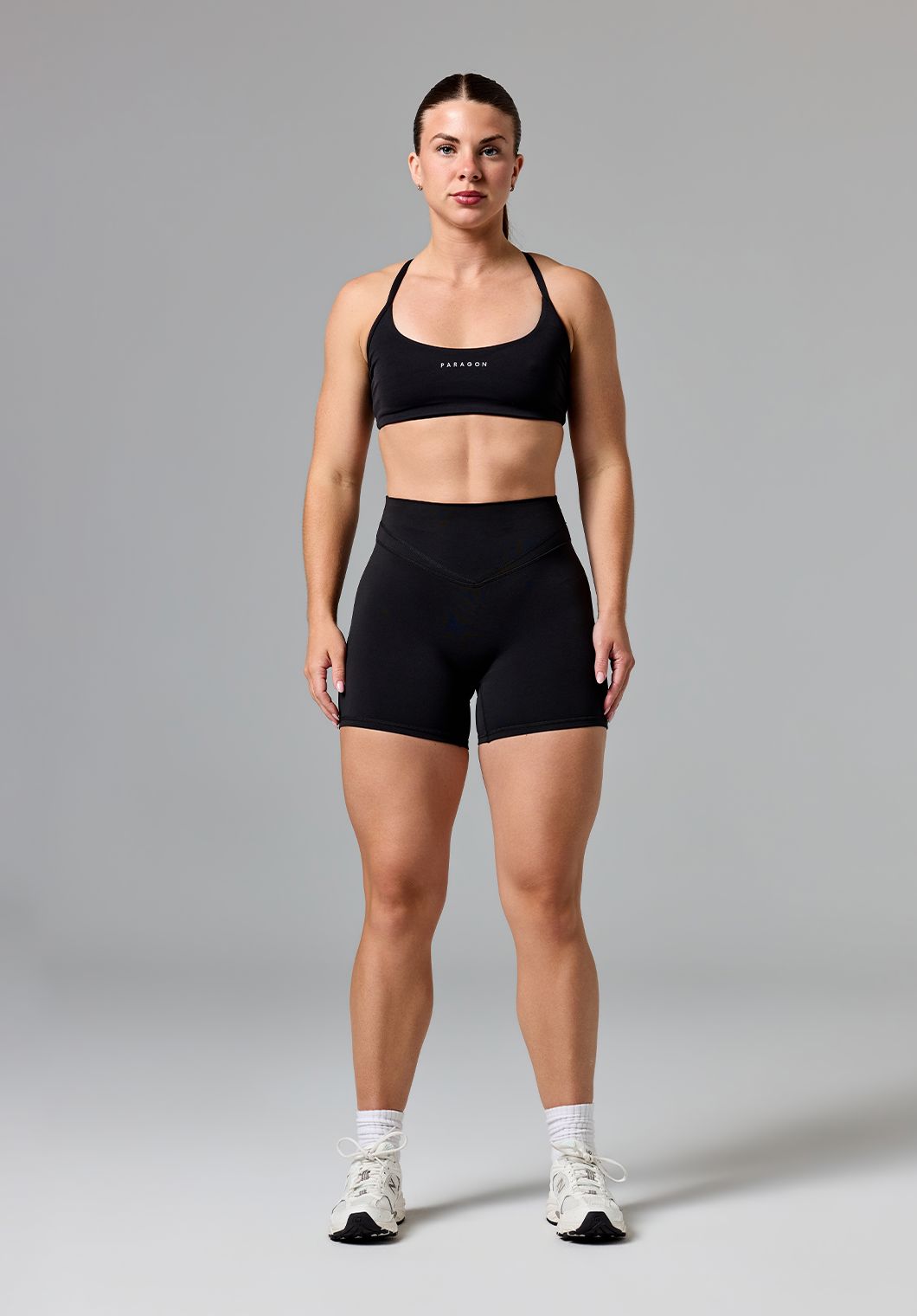 Reluna Icon High-Rise Sculptseam® Plus Short 5” Black Shorts Paragon Fitwear 