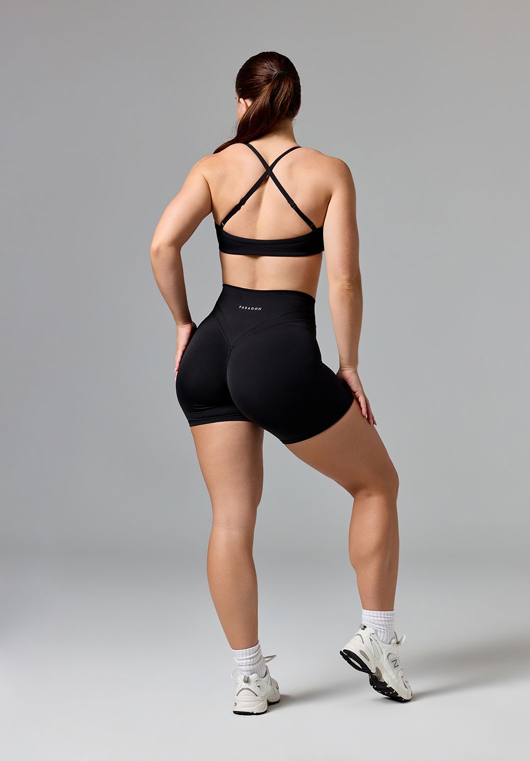 Reluna Icon High-Rise Sculptseam® Plus Short 5” Black Shorts Paragon Fitwear 