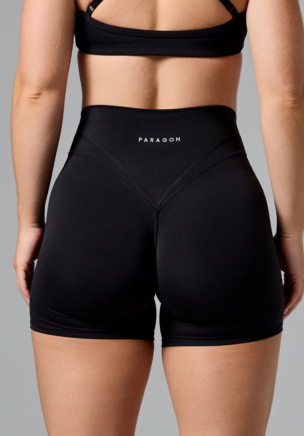 Reluna Icon High-Rise Sculptseam® Plus Short 5” Black Shorts Paragon Fitwear 