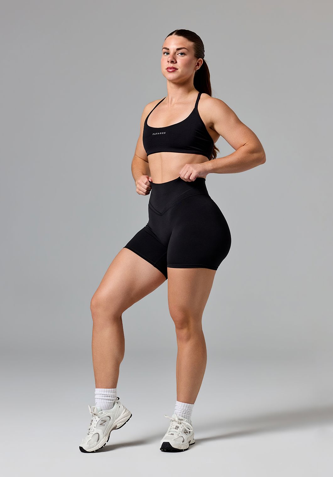 Reluna Icon High-Rise Sculptseam® Plus Short 5” Black Shorts Paragon Fitwear 