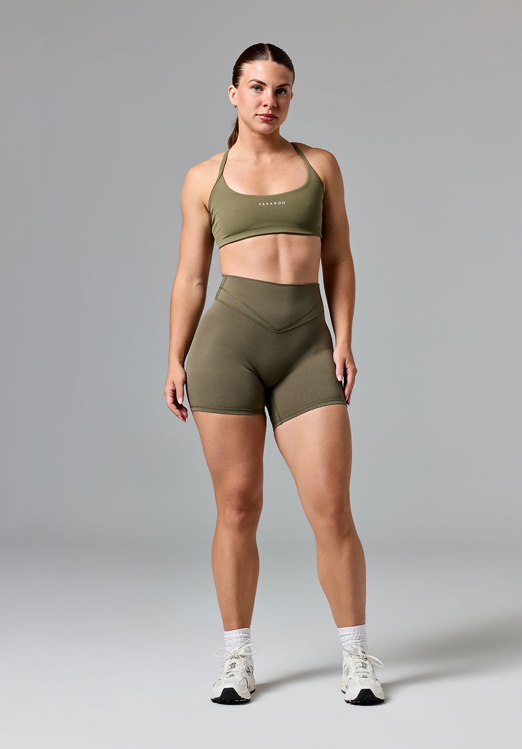 Reluna Icon High-Rise Sculptseam® Plus Short 5” Everglades Shorts Paragon Fitwear 