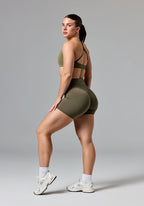 Reluna Icon High-Rise Sculptseam® Plus Short 5” Everglades Shorts Paragon Fitwear 