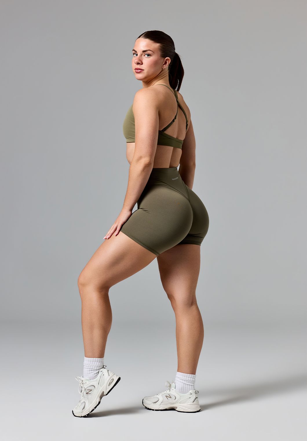 Reluna Icon High-Rise Sculptseam® Plus Short 5” Everglades Shorts Paragon Fitwear 