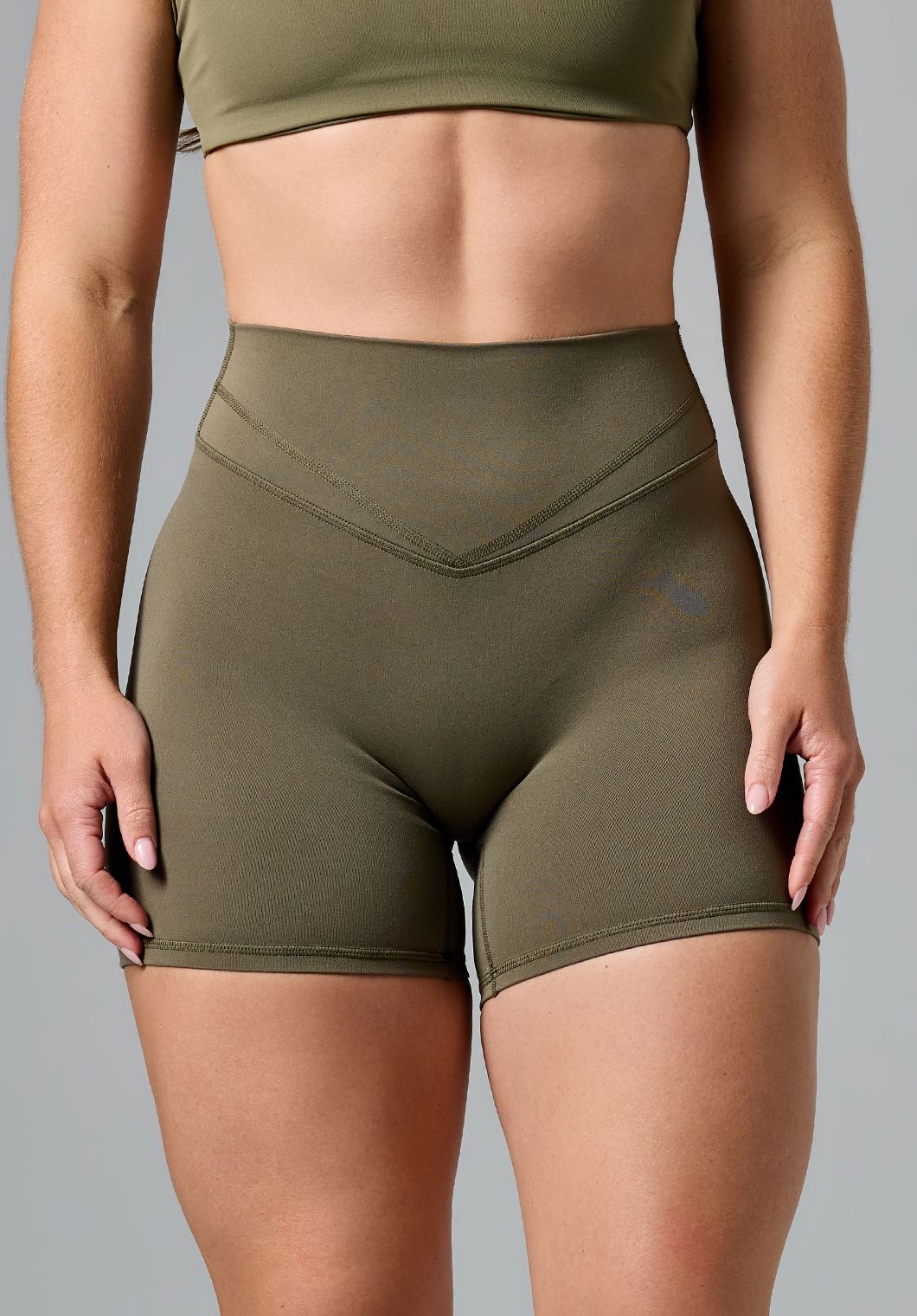 Reluna Icon High-Rise Sculptseam® Plus Short 5” Everglades Shorts Paragon Fitwear 