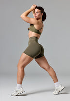 Reluna Icon High-Rise Sculptseam® Plus Short 5” Everglades Shorts Paragon Fitwear 