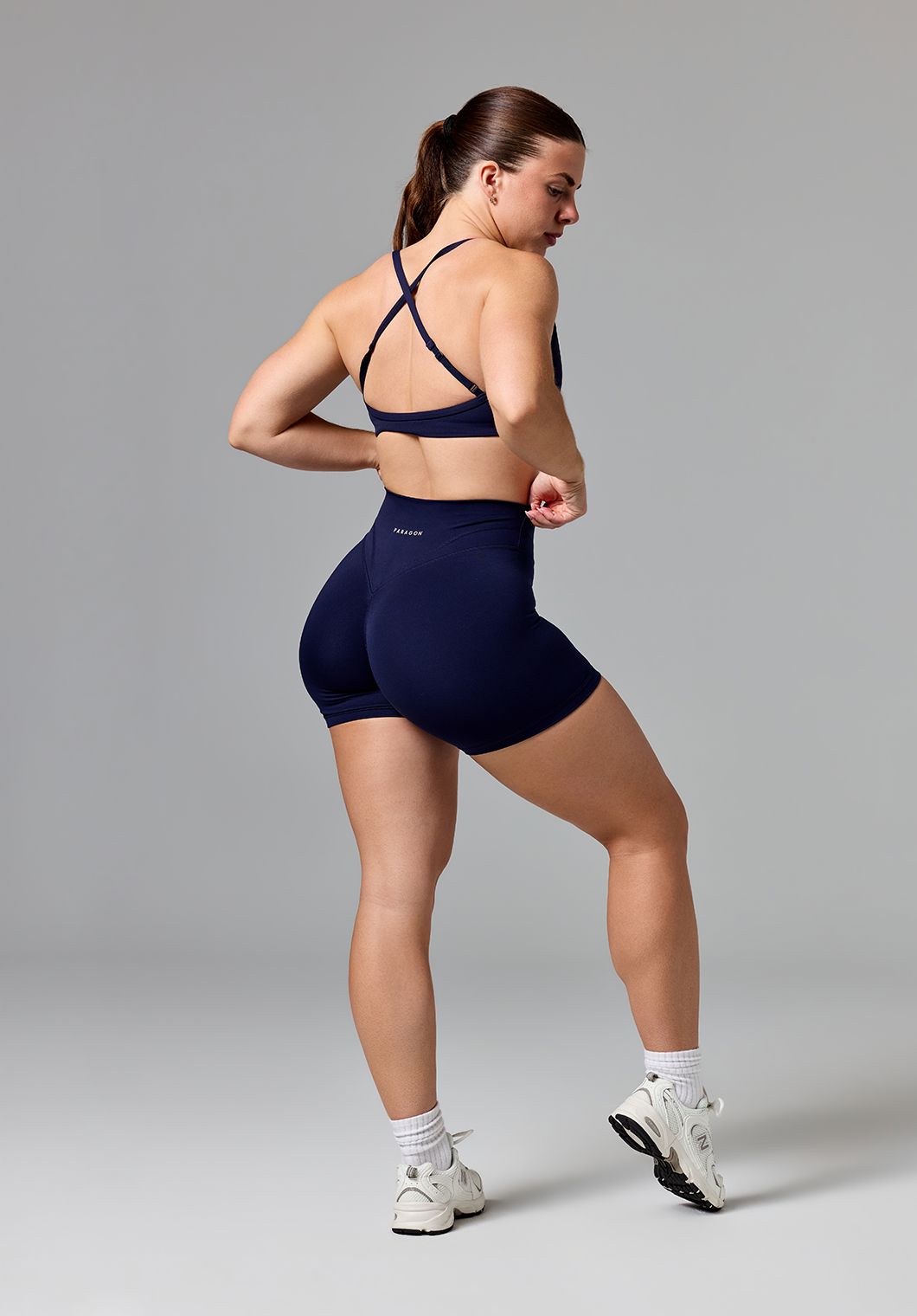 Reluna Icon High-Rise Sculptseam® Plus Short 5” Ink Shorts Paragon Fitwear 