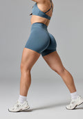Reluna Icon High-Rise Sculptseam® Plus Short 5” Slate Shorts Paragon Fitwear 