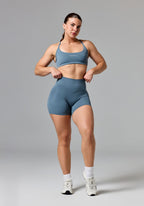 Reluna Icon High-Rise Sculptseam® Plus Short 5” Slate Shorts Paragon Fitwear 