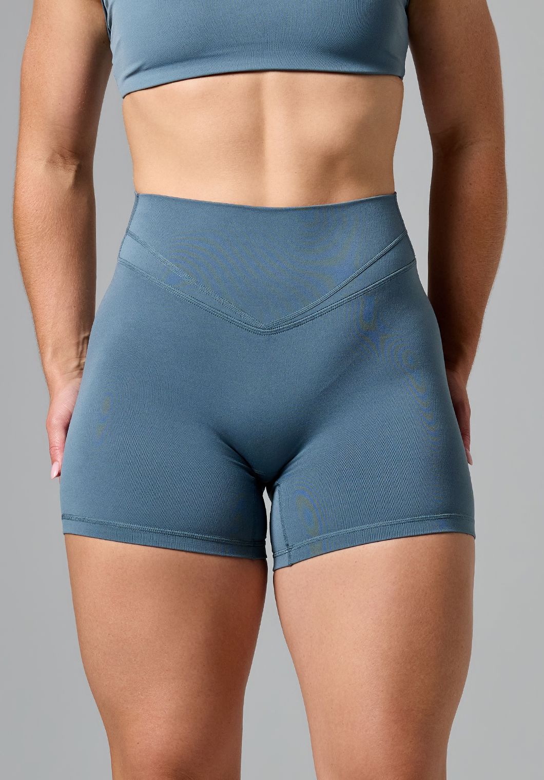 Reluna Icon High-Rise Sculptseam® Plus Short 5” Slate Shorts Paragon Fitwear 