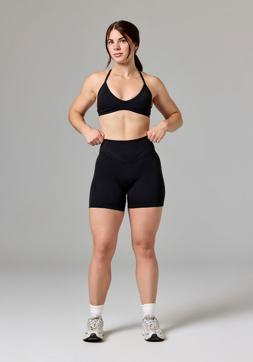 Reluna Icon High-Rise Sculptseam® Plus Short 6” Black Shorts Paragon Fitwear 
