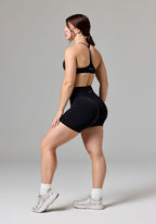 Reluna Icon High-Rise Sculptseam® Plus Short 6” Black Shorts Paragon Fitwear 