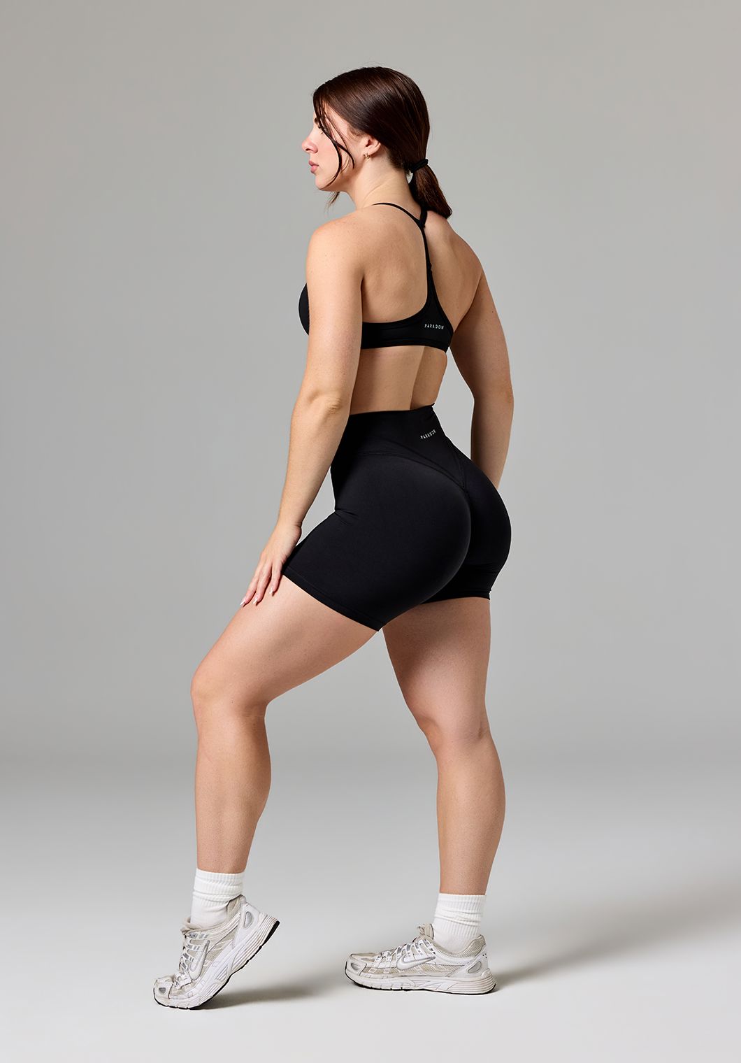 Reluna Icon High-Rise Sculptseam® Plus Short 6” Black Shorts Paragon Fitwear 