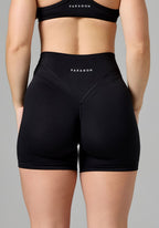 Reluna Icon High-Rise Sculptseam® Plus Short 6” Black Shorts Paragon Fitwear 