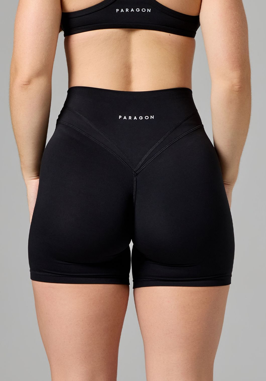 Reluna Icon High-Rise Sculptseam® Plus Short 6” Black Shorts Paragon Fitwear 