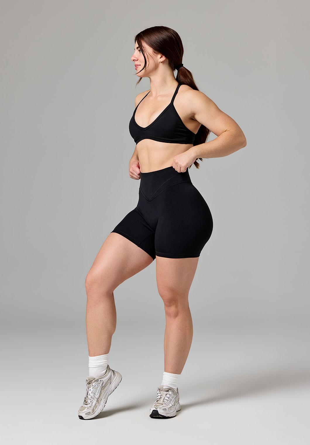 Reluna Icon High-Rise Sculptseam® Plus Short 6” Black Shorts Paragon Fitwear 