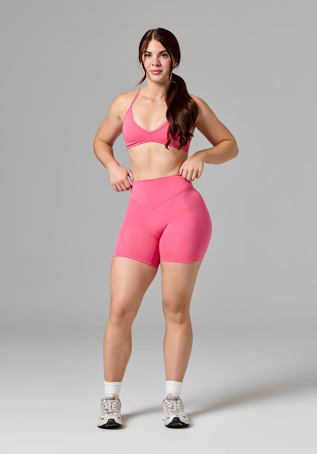 Reluna™ Icon High-Rise Sculptseam® Plus Short 6” Rose Shorts Paragon Fitwear 