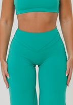 Reluna™ Icon High-Rise Sculptseam® Plus Straight Leg Pant Short- 31” Dark Mint Leggings/Joggers Paragon Fitwear 