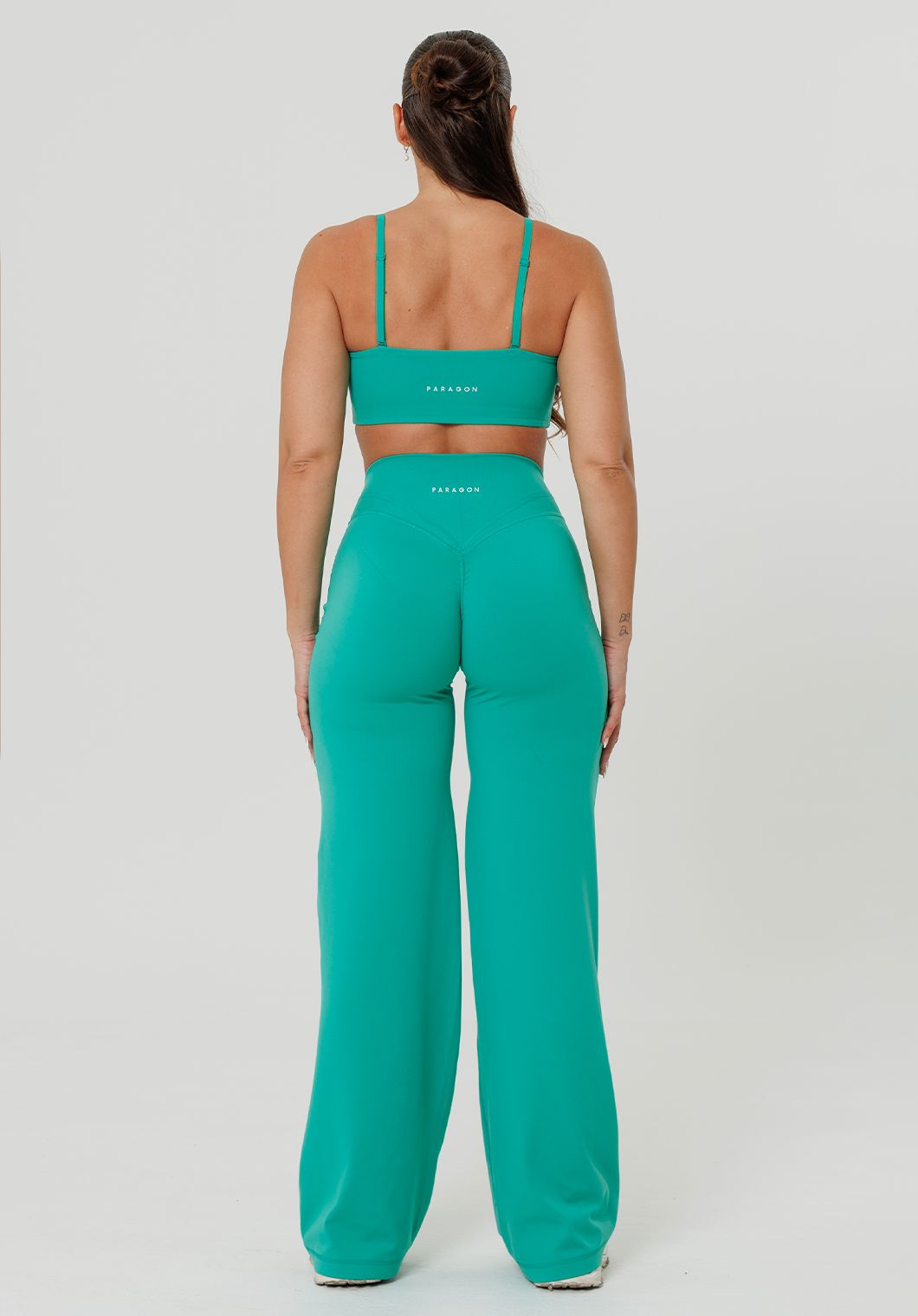 Reluna™ Icon High-Rise Sculptseam® Plus Straight Leg Pant Short- 31” Dark Mint Leggings/Joggers Paragon Fitwear 