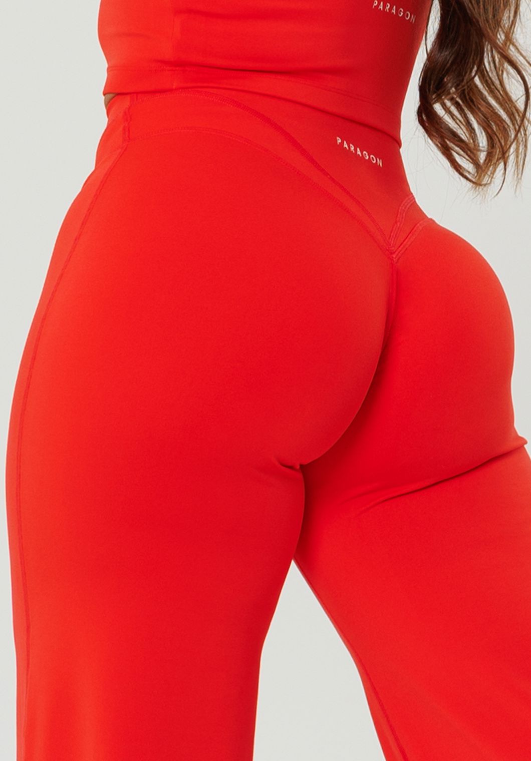 Reluna™ Icon High-Rise Sculptseam® Plus Straight Leg Pant Short- 31” Strawberry Leggings/Joggers Paragon Fitwear 