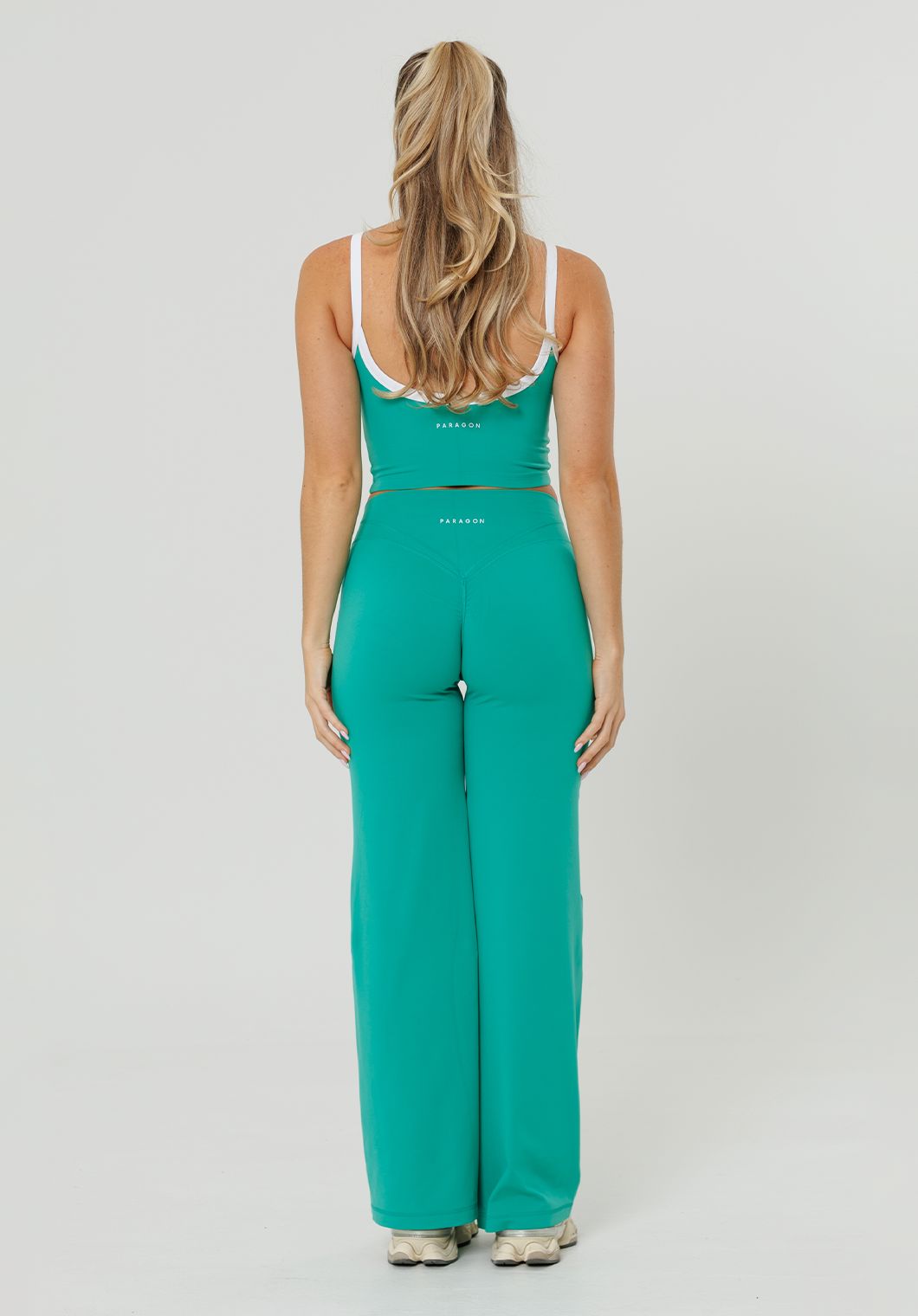 Reluna™ Icon High-Rise Sculptseam® Plus Straight Leg Pant Regular- 33” Dark Mint Leggings/Joggers Paragon Fitwear 