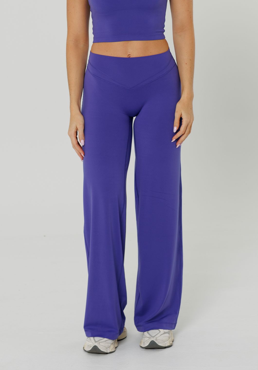 Reluna™ Icon High-Rise Sculptseam® Plus Straight Leg Pant Regular- 33” Electric Violet Leggings/Joggers Paragon Fitwear 