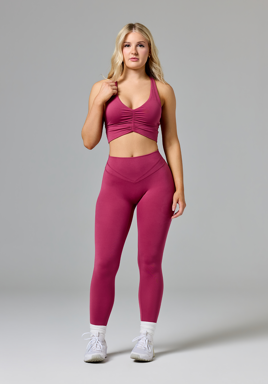Reluna™ Icon High-Rise Sculptseam® Plus Legging Raspberry