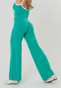 Reluna™ Icon High-Rise Sculptseam® Plus Straight Leg Pant Regular- 33” Dark Mint Leggings/Joggers Paragon Fitwear 