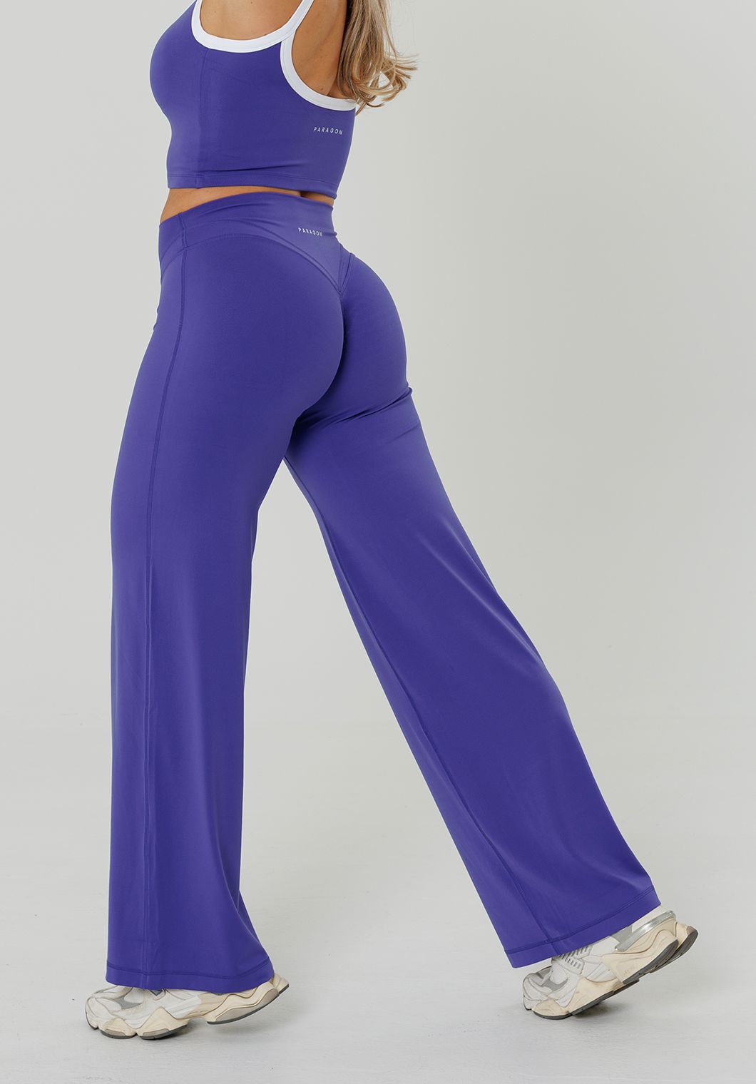 Reluna™ Icon High-Rise Sculptseam® Plus Straight Leg Pant Regular- 33” Electric Violet Leggings/Joggers Paragon Fitwear 