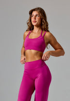 Reluna™ Monochrome Double-Layer Sports Bra Berry Sports Bras Paragon Fitwear 