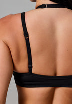 Reluna™ Monochrome Double-Layer Sports Bra Black Sports Bras Paragon Fitwear 