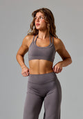 Reluna™ Monochrome Double-Layer Sports Bra Cement Sports Bras Paragon Fitwear 