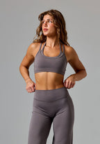 Reluna™ Monochrome Double-Layer Sports Bra Cement Sports Bras Paragon Fitwear 