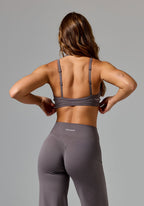 Reluna™ Monochrome Double-Layer Sports Bra Cement Sports Bras Paragon Fitwear 
