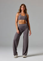 Reluna™ Monochrome Double-Layer Sports Bra Cement Sports Bras Paragon Fitwear 