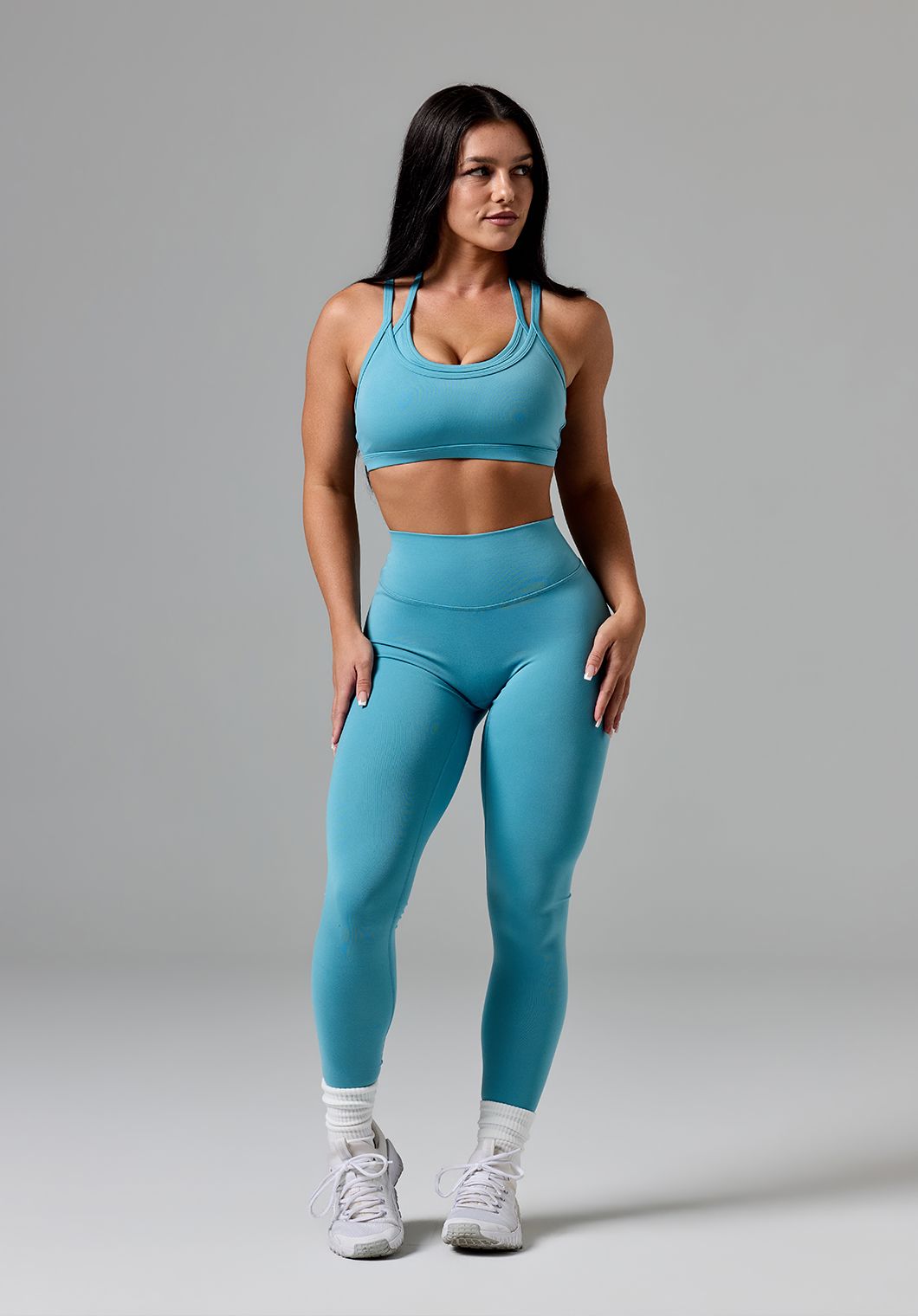 Reluna™ Monochrome Double-Layer Sports Bra Mineral Sports Bras Paragon Fitwear 