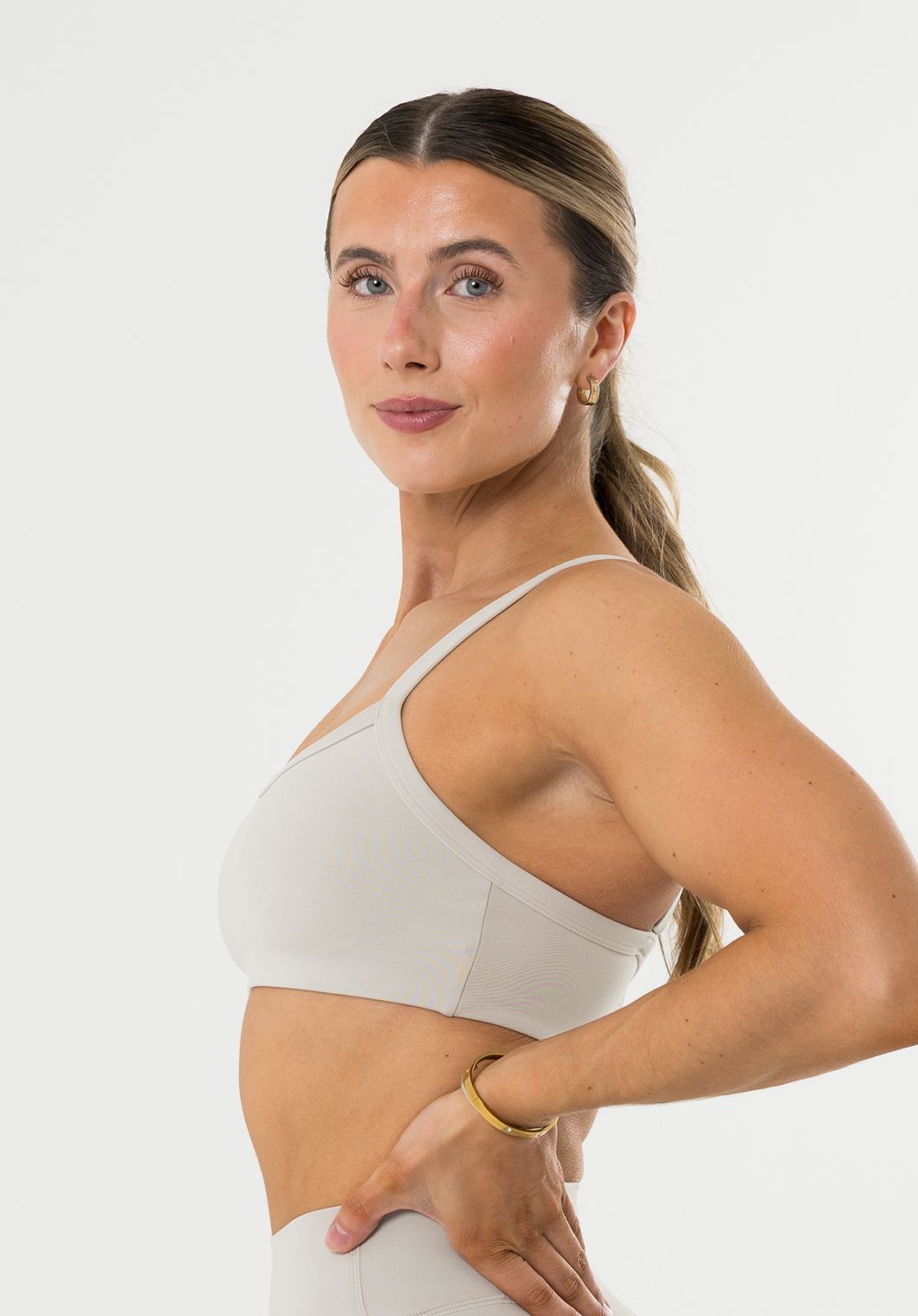 Reluna™ Multi-Fit Sports Bra Pearl Grey Sports Bras Paragon Fitwear 