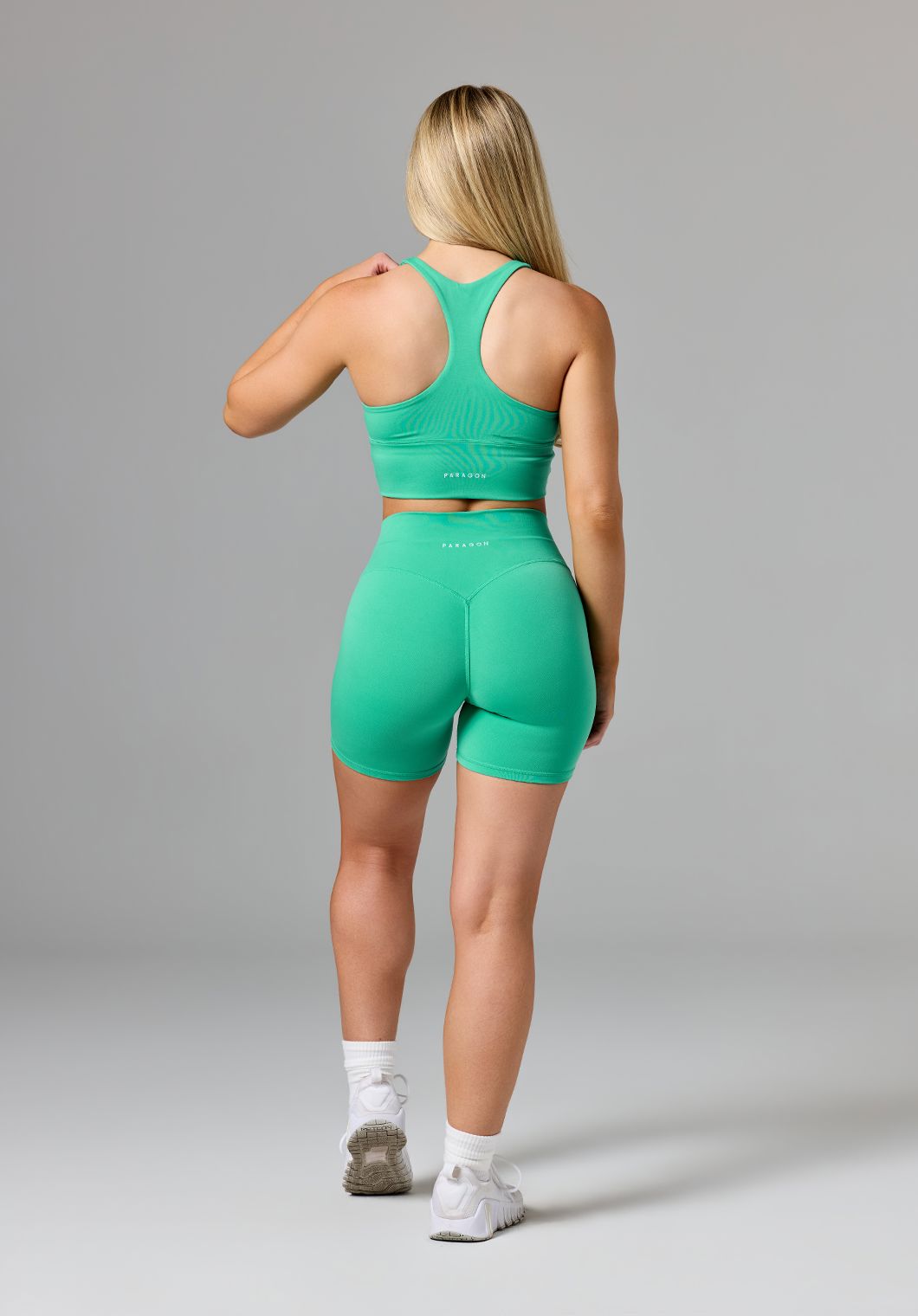 Reluna Original High-Rise Sculptseam® Plus Short 5" Palm Leaf Shorts Paragon Fitwear 