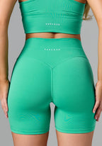 Reluna Original High-Rise Sculptseam® Plus Short 5" Palm Leaf Shorts Paragon Fitwear 