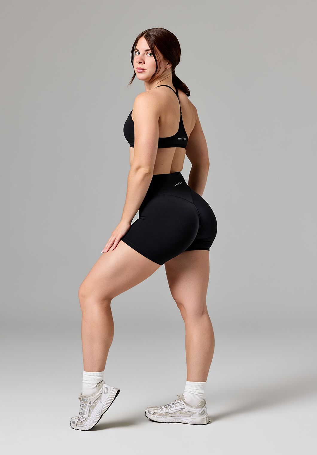 Reluna Original High-Rise Sculptseam® Short 5” Black Shorts Paragon Fitwear 
