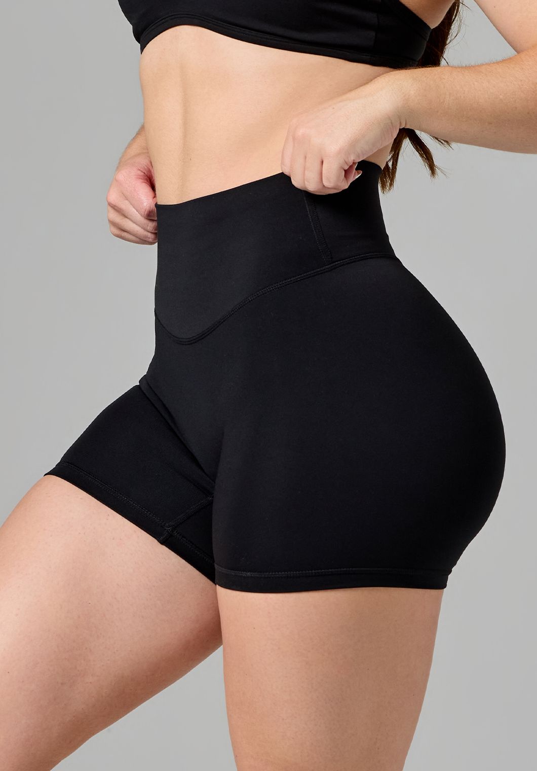 Reluna Original High-Rise Sculptseam® Short 5” Black Shorts Paragon Fitwear 
