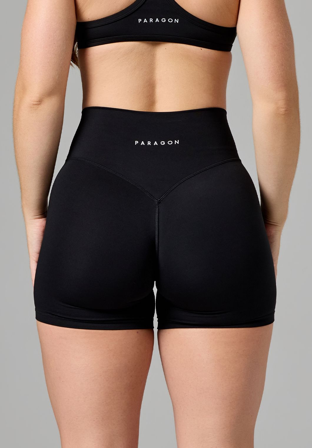 Reluna Original High-Rise Sculptseam® Short 5” Black Shorts Paragon Fitwear 