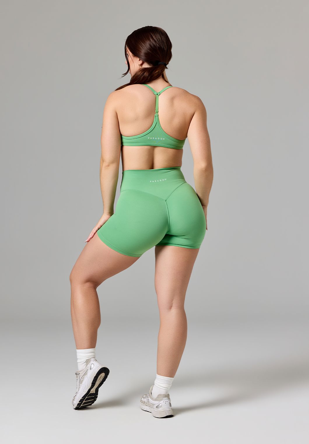 Reluna™ Original High-Rise Sculptseam® Short 5” Matcha Shorts Paragon Fitwear 