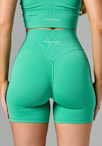 Reluna Original High-Rise Sculptseam® Short 6" Palm Leaf Shorts Paragon Fitwear 