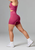 Reluna Original High-Rise Sculptseam® Short 6" Raspberry Shorts Paragon Fitwear 