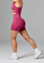Reluna Original High-Rise Sculptseam® Short 6" Raspberry Shorts Paragon Fitwear 