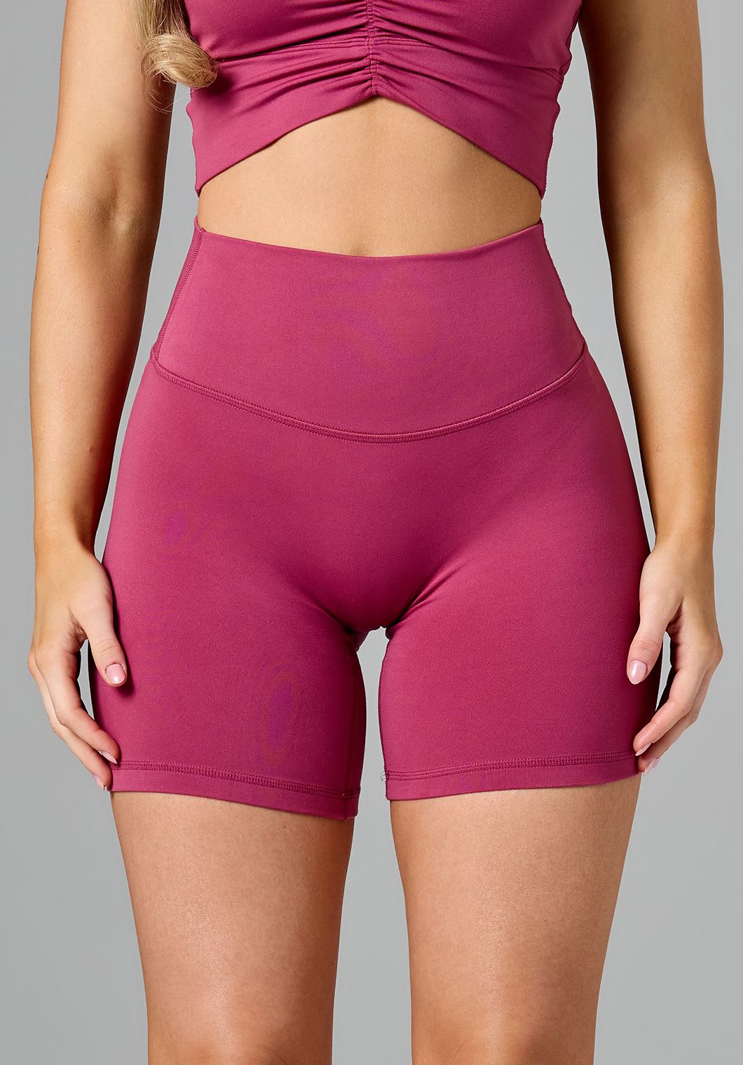 Reluna Original High-Rise Sculptseam® Short 6" Raspberry Shorts Paragon Fitwear 